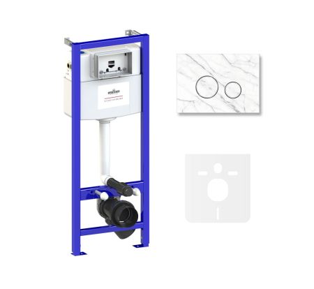 Комплект 4 в 1 инсталляции для подвесного унитаза Lavinia Boho Relfix 77010029, артикул 77010029