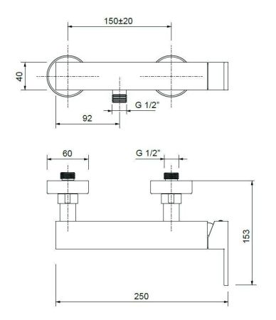 Смеситель для душа CEZARES UNIKA-DM