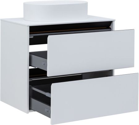 Тумба под раковину Allen Brau Activity 80 1.34004.WM белый матовый/черный браш, артикул 1.34004.WM