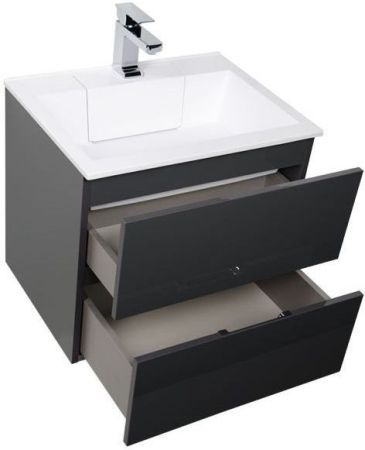 Мебель для ванной Aquanet Алвита 60 серый антрацит, артикул 00184576