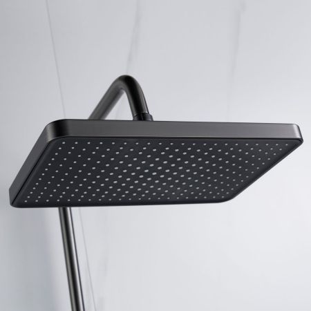 Душевая система Shevanik S4436T, оружейная сталь