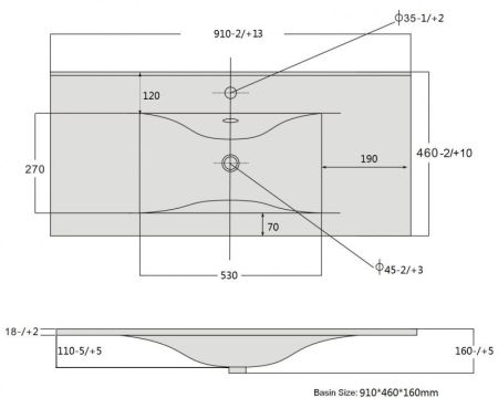 Тумба с раковиной SanVit Флай 90 kfly2090 в цвете Ral подвесная Красный глянец
