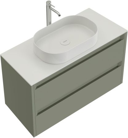 Тумба под раковину Allen Brau Fantasy 100 1.11003.CGM 2.0 олива матовый, артикул 1.11003.CGM 2.0