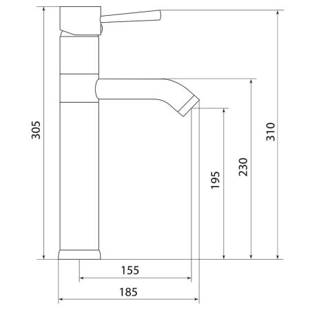 Смеситель для раковины Славен СЛ-ОД-Д81, синий