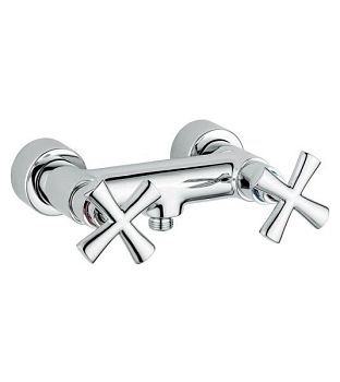 Emmevi Spirit New, двухвентильный смеситель для душа без набора для душа, цвет черный матовый