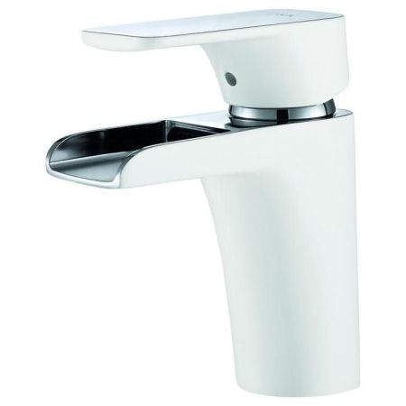 Смеситель для раковины D&K Berlin Steinbeis DA1432816 Хром Белый, артикул DA1432816