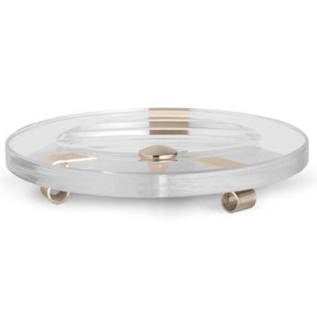 Bertocci Cinquecento Мыльница настольная, цвет: прозрачное стекло/nichel mat