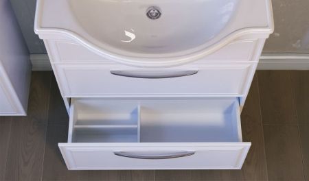 Тумба под раковину Raval Classic 80 Белая, артикул Cla.01.80/N/W