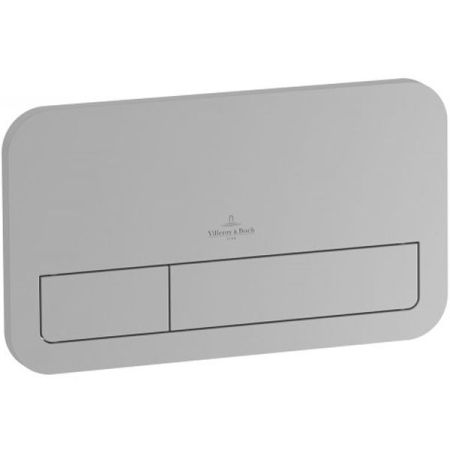 Клавиша смыва, Villeroy&Boch, ViConnect, назначение-для унитаза, ширина, мм-253, глубина, мм-10, высота, мм-145, тип смыва-двойной, тип управления-механический, материал-композиционный материал, цвет-хром, артикул 92249061