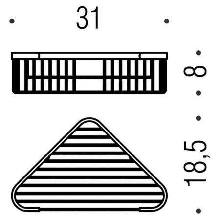 Colombo Angolari Угловая полочка, цвет: хром, артикул B9613.CR