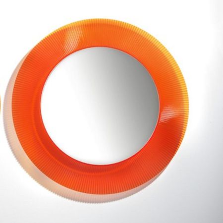 Laufen Kartell Зеркало круглое d=780мм, настенное, без подсветки, цвет: оранжевый