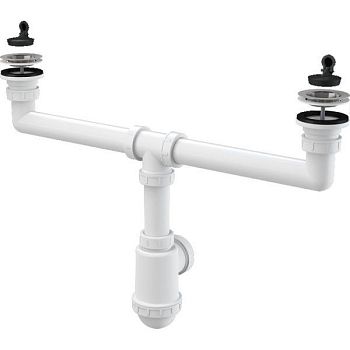Сифон для кухонной мойки Alcaplast A449-DN50/40 Белый