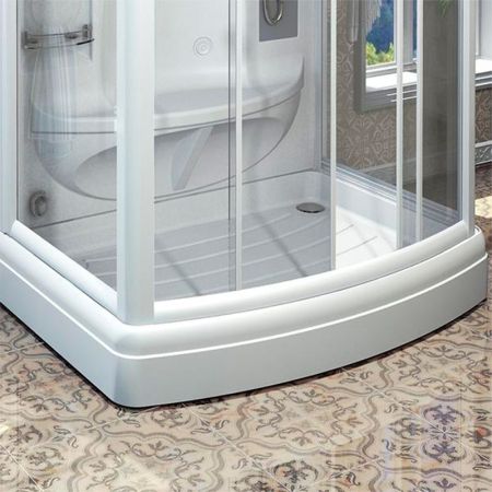 Душевая кабина Radomir Диана 3 140x108 1-05-1-0-0-0660 профиль Белый стекло прозрачное, артикул 1-05-1-0-0-0660