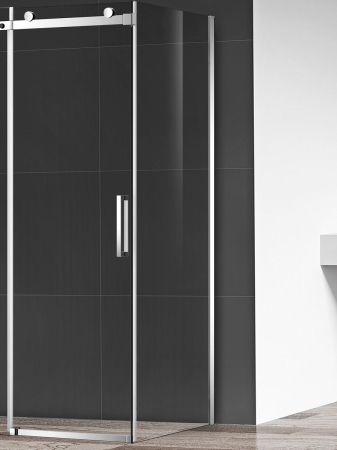 Боковая панель, стекло 8мм, цвет профиля хром. Размер 800*1950, артикул AQM4203F