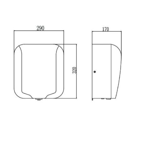 Сушилка для рук Savol S-CF8642-1, сатин, артикул S-CF8642-1