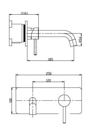 Смеситель для раковины BelBagno ETNA ETN-BLVM-IN