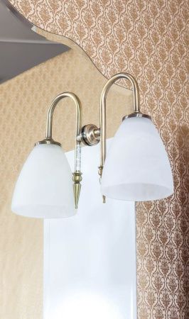 Зеркало Бриклаер Анна 100 с подсветкой Белое