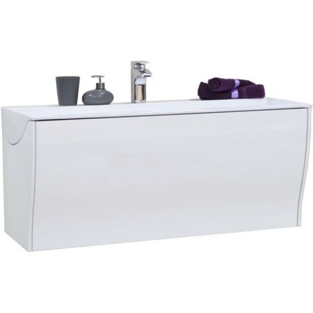 Тумба под раковину Акватон Ондина 100 подвесная 1A163701OD010 Белая, артикул 1A163701OD010