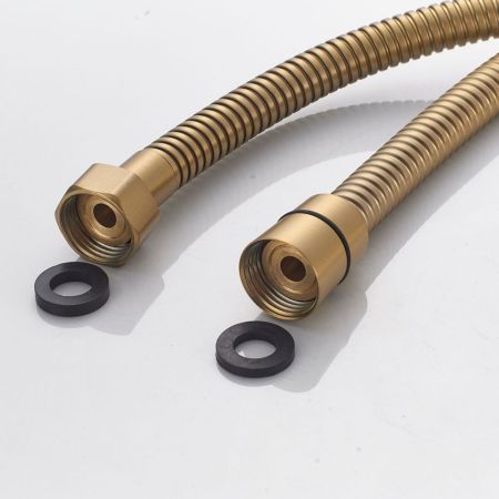 Смеситель для ванны Shevanik S4002G, золотой сатин, артикул S4002G