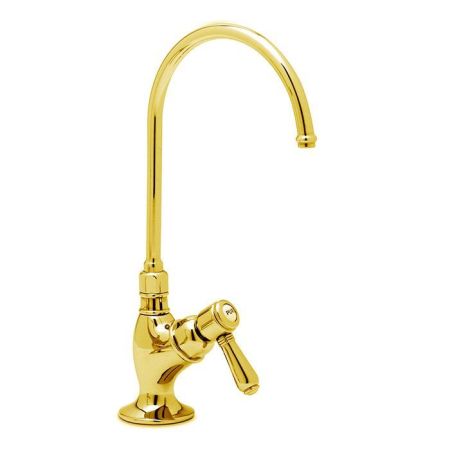 NICOLAZZI EL CAPITAN MINI Излив с запорным вентилем для питьевой воды, цвет Gold