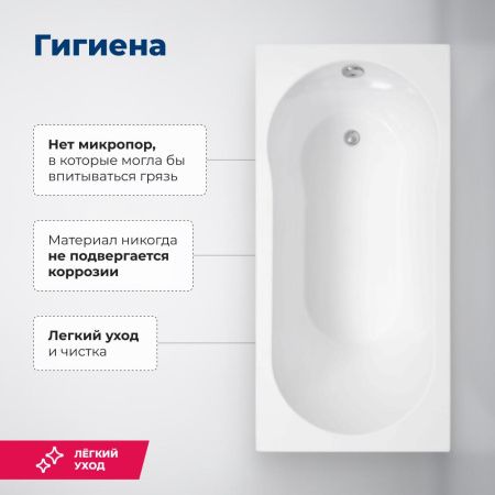 Акриловая ванна Aquanet Light 160x70 (с каркасом) Акриловая ванна Aquanet Light 160x70 (с каркасом)