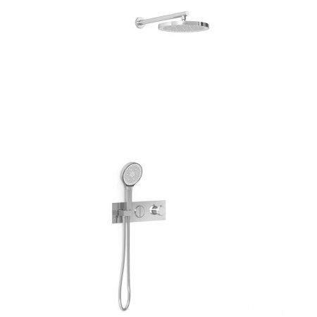 Душевой комплект VSFW-422T2CH встраиваемый, термостатический, 2 режима, хром, артикул VSFW-422T2CH