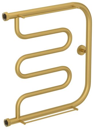 Полотенцесушитель водяной "Лира+" 2П 500х500 Н. Г. 1" (Матовое ЗОЛОТО)