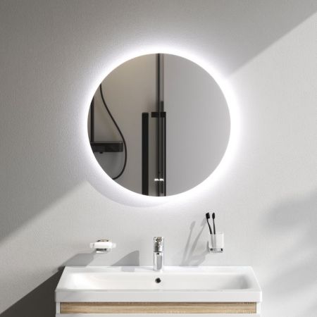 M85MOX40601S X-Joy Зеркало круг с интерьерной Led подсветкой, ИК-сенсором, 60 см, артикул M85MOX40601S