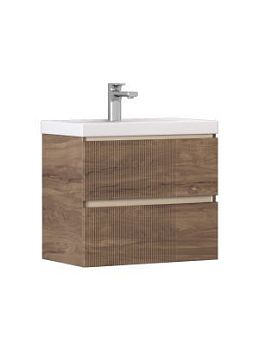 Тумба навесная Velvex Mondi 600-0-2 акация темная под раковину 4627173210874 (Madera Classica Slim) (359 акация темная)