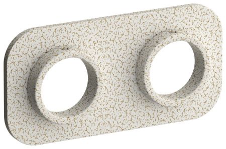 Отражатель, Сунержа, EU50, ширина, мм-100, глубина, мм-10, высота, мм-50, диаметр внутренний-3/4" (26.5 мм), подключение-EU50, материал-нержавеющая сталь, цвет-Античное белое золото, артикул 10-1525-0000