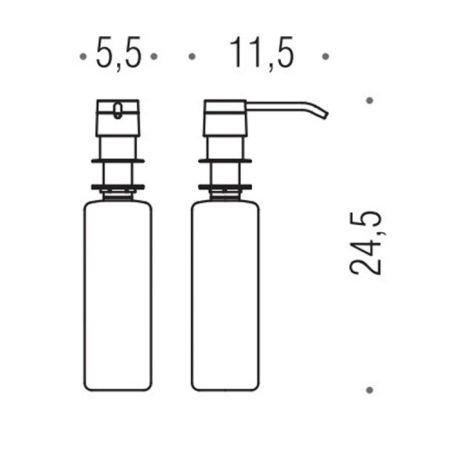 Colombo Hotel Collection Дозатор для жидукого мыла, встраиваемый, цвет: хром, артикул B9989.CR