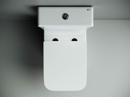 Напольная пристенная чаша унитаза CUBIC Rimless, артикул CN1803-B