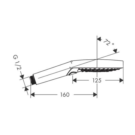 AX  Ручной душ 120 3je, 15 л / мин, ½’, цвет: шлифованная бронза, артикул 26050140