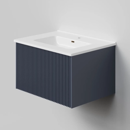 Тумба под раковину подвесная La Fenice Terra FNC-01-TER-BG-60, синяя, артикул FNC-01-TER-BG-60