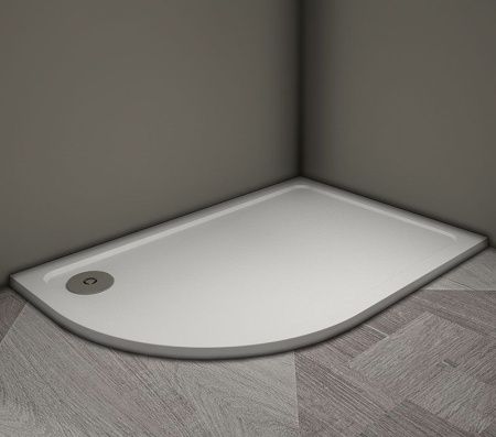 Душевой поддон Veconi Tezeo stone TZ-11R, 1000x800x30, искусственный камень, белый