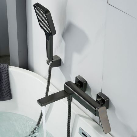 Смеситель для ванны Shevanik S9952T, оружейная сталь, артикул S9952T