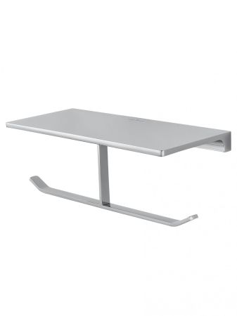 Двойной держатель для туалетной бумаги с полкой WONZON & WOGHAND ECLIPSE, Хром (WW-9156), артикул WW-9156