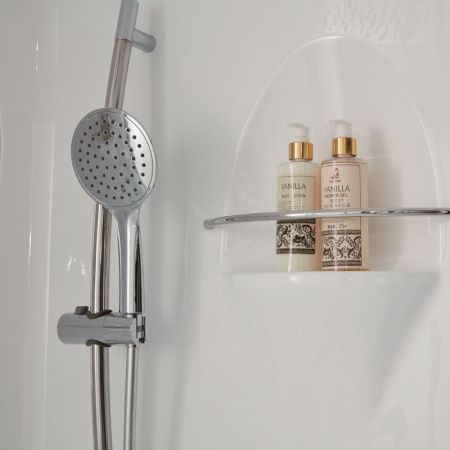 Душевая кабина SSWW BU106B 95х95 с баней профиль Белый задняя стенка Белая