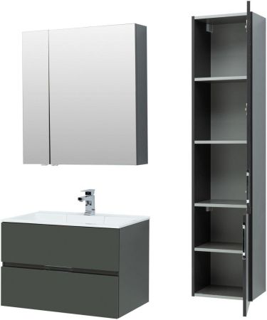 Тумба под раковину Aquanet Алвита 80 серый антрацит, артикул 00215120