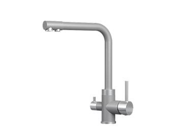 Смеситель для кухни GRANULA (5015, АЛЮМИНИУМ)