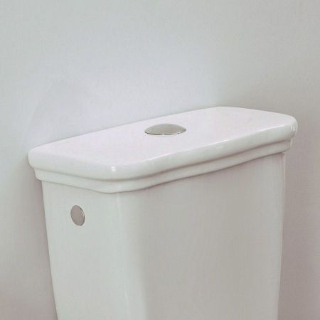 KERASAN Retro Крышка для бачка 108101/1082 с 1 отверстием под кнопку, цвет белый, артикул крышка бачка 108101