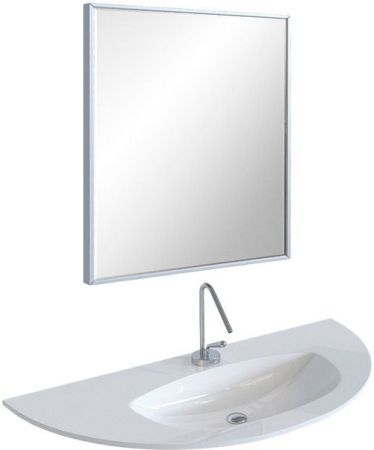 Зеркало De Aqua Сильвер 7075 серебро (без фацета)