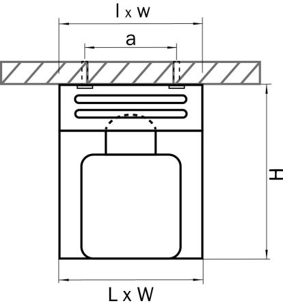 Светильник точечный накладной декоративный под заменяемые галогенные или LED лампы Alta qube Lightstar 104010