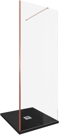 Душевая перегородка Allen Brau Infinity 1 80 3.21005.60 медь браш, артикул 3.21005.60