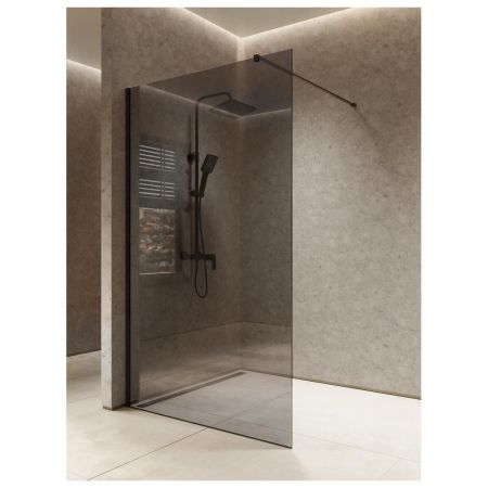 Душевая перегородка Knotlor WI120TG0BL 120х200, черный