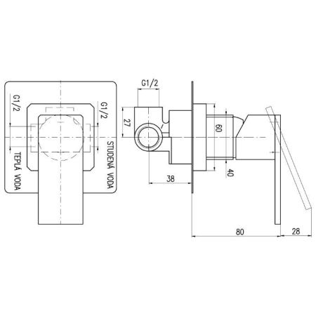 Смеситель для ванны Rav Slezak Loira LR583Z