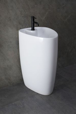 Раковина напольная Allen Brau Infinity 4.21015.20 белый глянец, артикул 4.21015.20