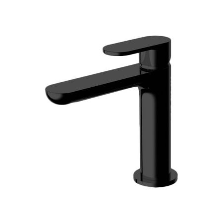 Gattoni H2Omix7000 Смеситель для раковины с донным клапаном, излив 120 мм цвет Nero Opaco, артикул 7004070NO