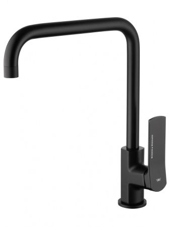 Смеситель для кухни WONZON & WOGHAND, Черный матовый (WW-L1006-MB), артикул WW-L1006-MB
