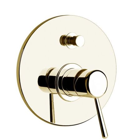 Gessi Goccia Встраиваемый однорычажный смеситель с переключателем(внешние части), цвет: Gold CCP, артикул 44678#080